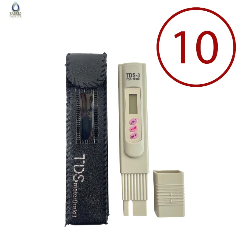 سختی سنج TDS متر آب سه دکمه طرح HM بسته 10عددی